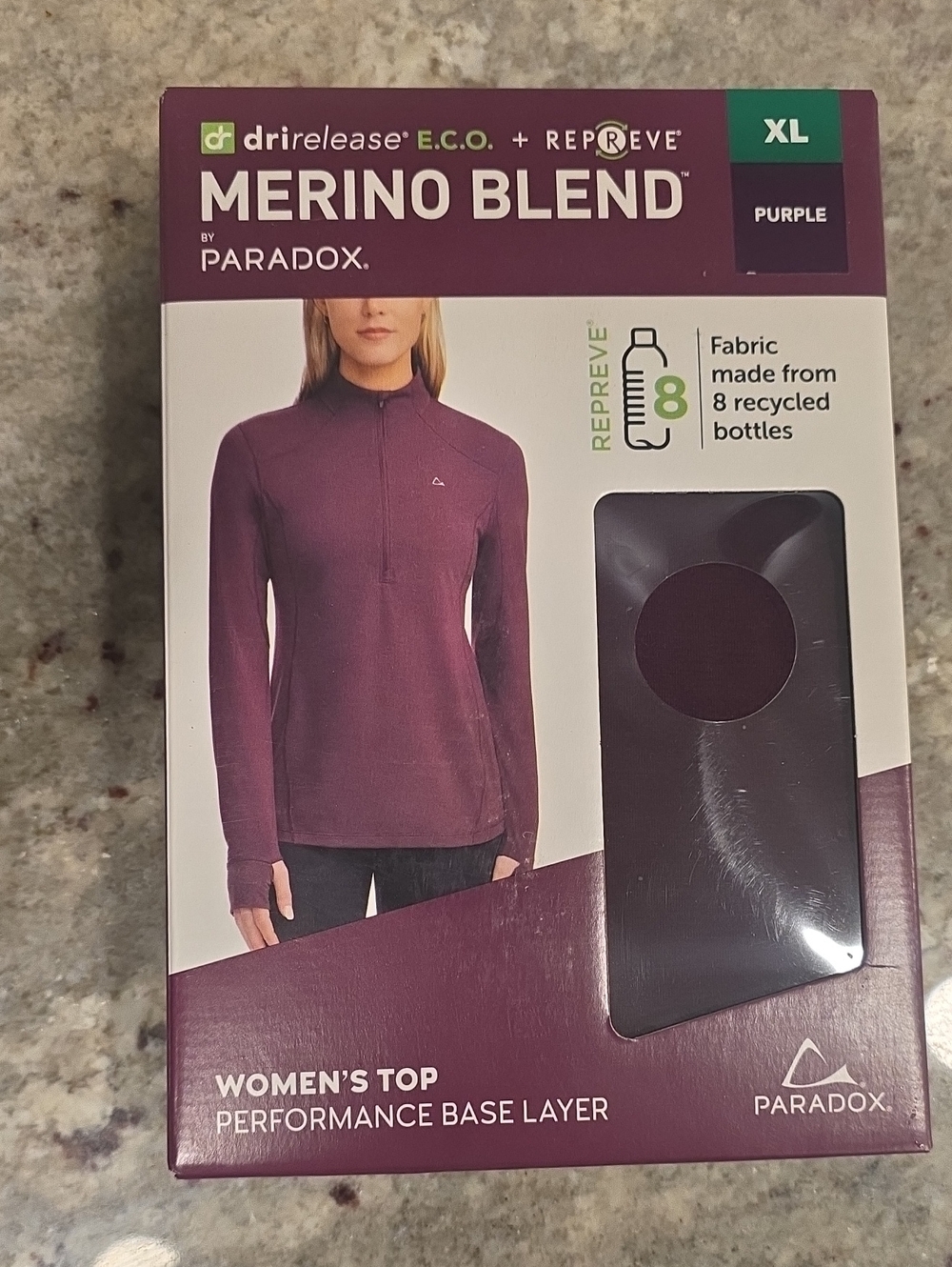 Paradox Women's Merino Blend Long Sleeve Top - Purple
